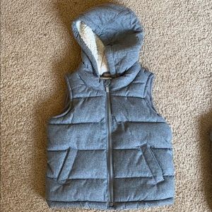 *Grey Sherpa Lined Vest*